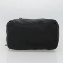 PRADA Hand Bag Nylon Black Silver Auth IN024-5