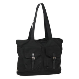 PRADA Tote Bag Nylon Black Auth IN035