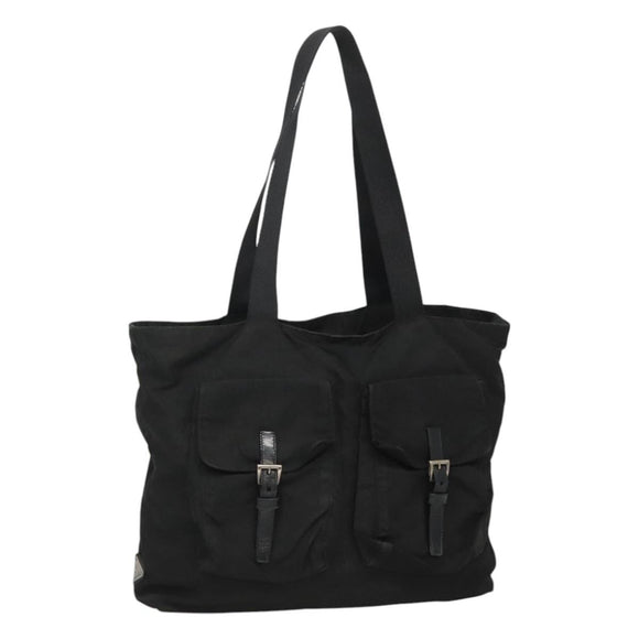 PRADA Tote Bag Nylon Black Auth IN035
