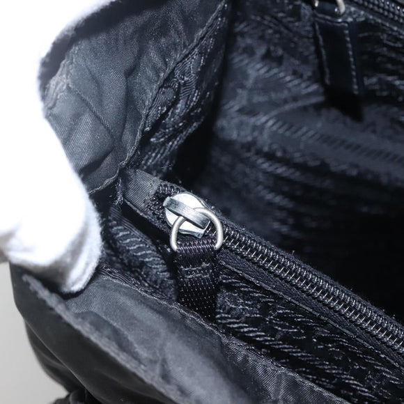 PRADA Tote Bag Nylon Black Auth IN035
