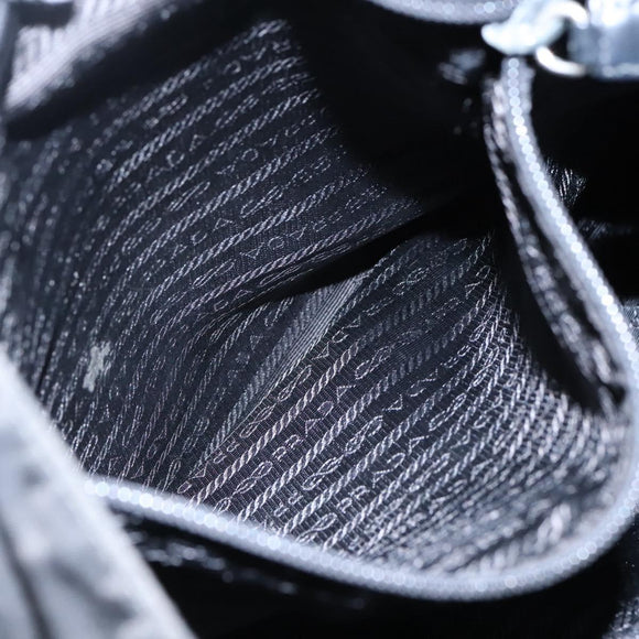 PRADA Tote Bag Nylon Black Auth IN035