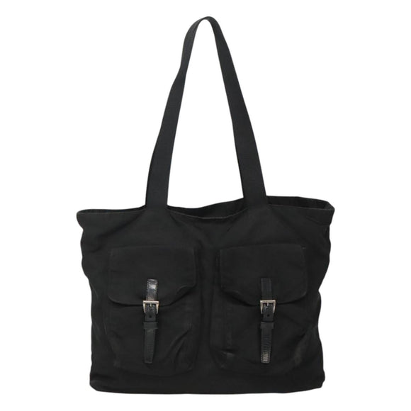 PRADA Tote Bag Nylon Black Auth IN035