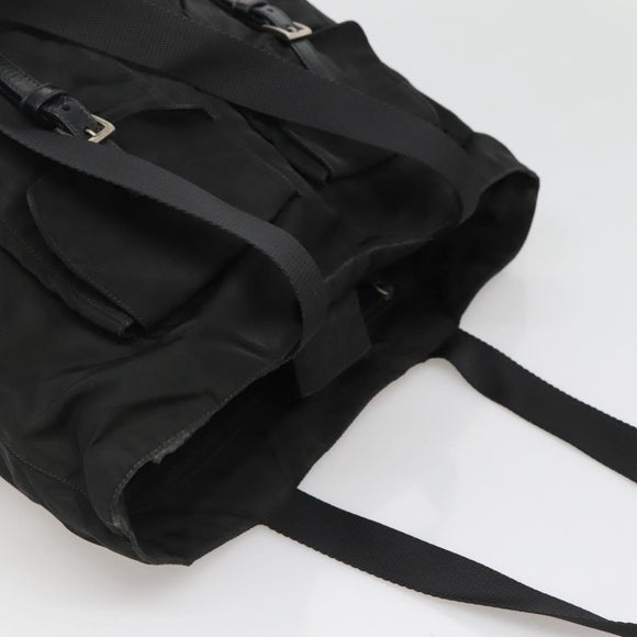 PRADA Tote Bag Nylon Black Auth IN035