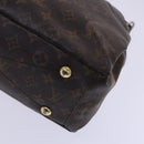 LOUIS VUITTON Monogram Pallas Hand Bag 2way Yellow Saffron M40929 Auth IN042-8