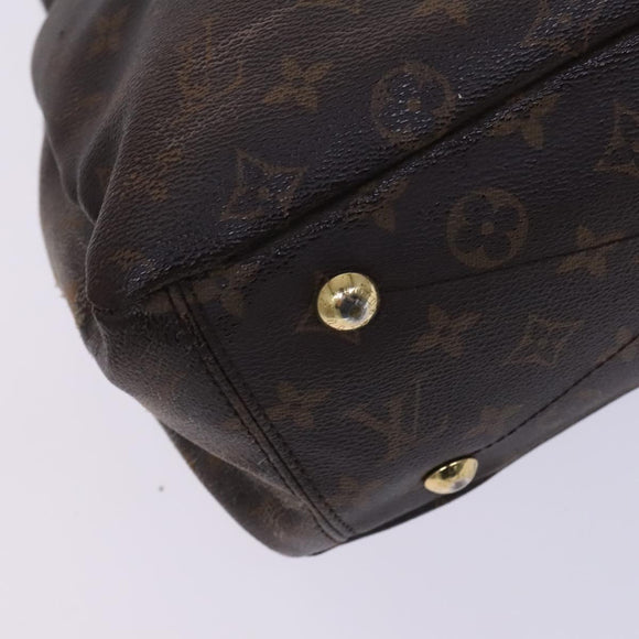 LOUIS VUITTON Monogram Pallas Hand Bag 2way Yellow Saffron M40929 Auth IN042