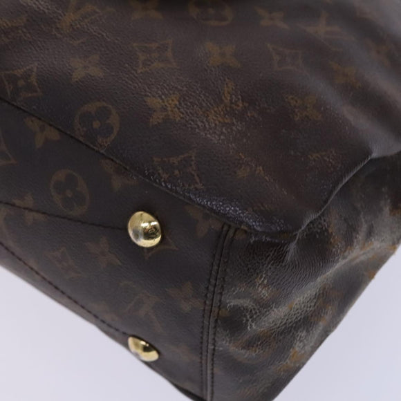 LOUIS VUITTON Monogram Pallas Hand Bag 2way Yellow Saffron M40929 Auth IN042