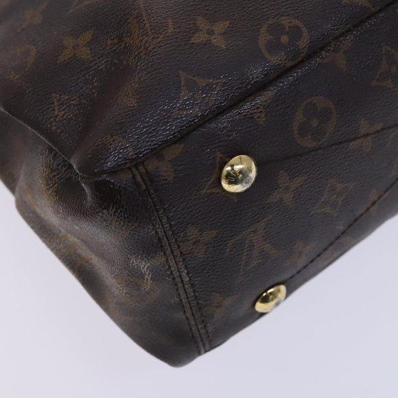 LOUIS VUITTON Monogram Pallas Hand Bag 2way Yellow Saffron M40929 Auth IN042