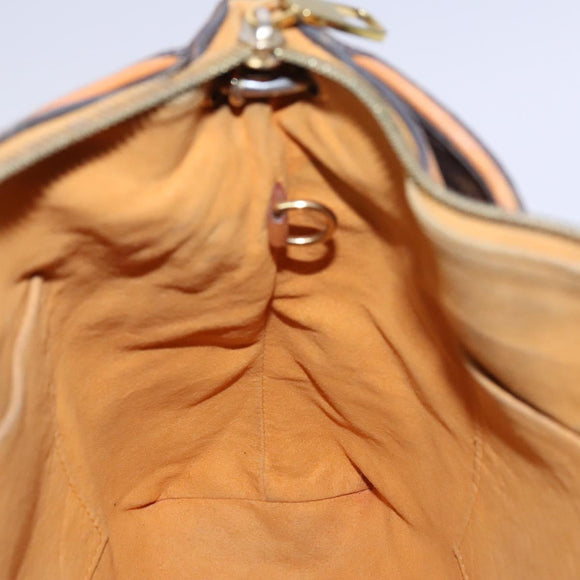 LOUIS VUITTON Monogram Pallas Hand Bag 2way Yellow Saffron M40929 Auth IN042