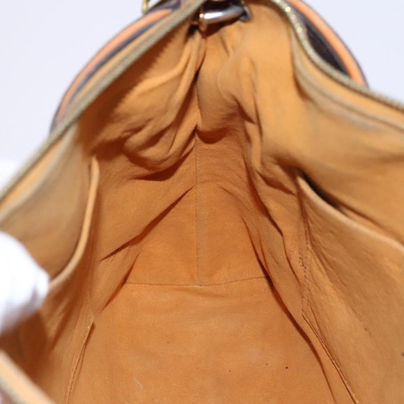 LOUIS VUITTON Monogram Pallas Hand Bag 2way Yellow Saffron M40929 Auth IN042