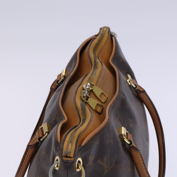 LOUIS VUITTON Monogram Pallas Hand Bag 2way Yellow Saffron M40929 Auth IN042