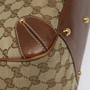 GUCCI GG Canvas Tote Bag Beige Gold 161128 Auth IN046-16