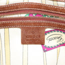 GUCCI GG Canvas Tote Bag Beige Gold 161128 Auth IN046-10