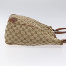 GUCCI GG Canvas Tote Bag Beige Gold 161128 Auth IN046-3