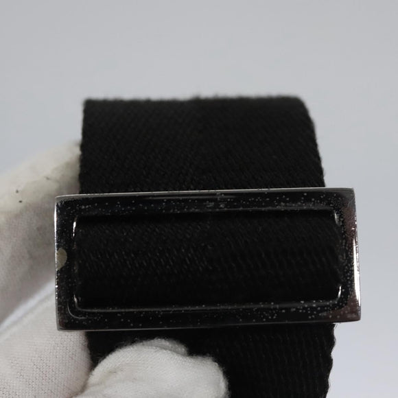 GUCCI Waist bag Nylon Black Silver 28566 Auth IN054