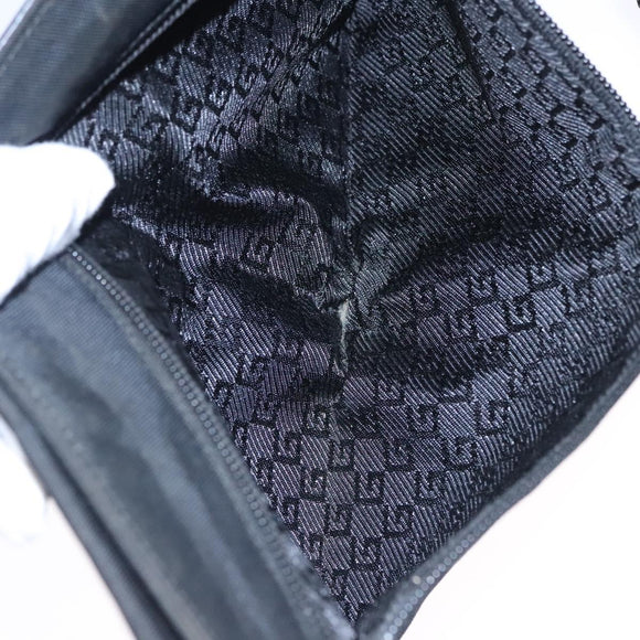 GUCCI Waist bag Nylon Black Silver 28566 Auth IN054