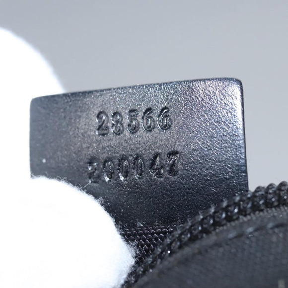 GUCCI Waist bag Nylon Black Silver 28566 Auth IN054