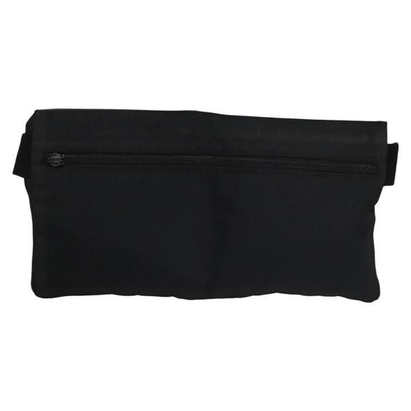 GUCCI Waist bag Nylon Black Silver 28566 Auth IN054