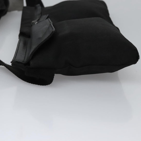 GUCCI Waist bag Nylon Black Silver 28566 Auth IN054