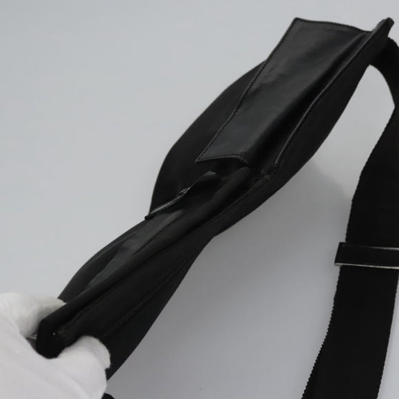 GUCCI Waist bag Nylon Black Silver 28566 Auth IN054