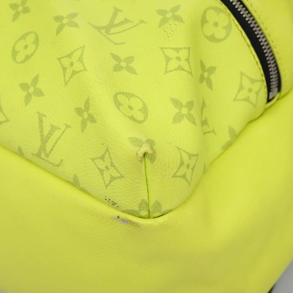 LOUIS VUITTON Taigalama Discovery Backpack Jaune M30228 LV Auth IN055V