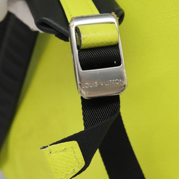 LOUIS VUITTON Taigalama Discovery Backpack Jaune M30228 LV Auth IN055V