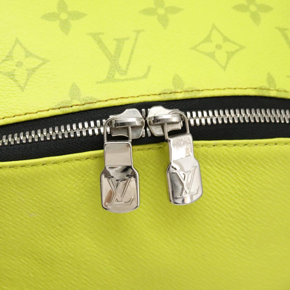 LOUIS VUITTON Taigalama Discovery Backpack Jaune M30228 LV Auth IN055V