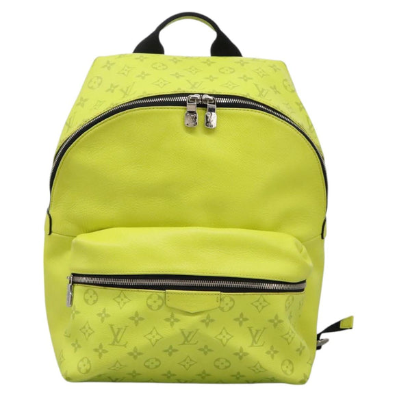 LOUIS VUITTON Taigalama Discovery Backpack Jaune M30228 LV Auth IN055V