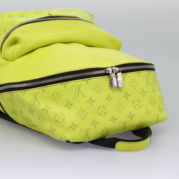 LOUIS VUITTON Taigalama Discovery Backpack Jaune M30228 LV Auth IN055V