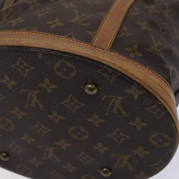 LOUIS VUITTON Monogram Bucket GM Shoulder Bag M42236 LV Auth IN060