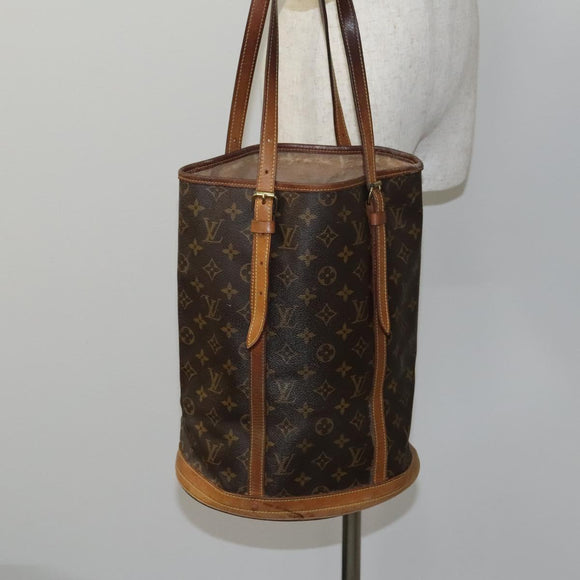 LOUIS VUITTON Monogram Bucket GM Shoulder Bag M42236 LV Auth IN060