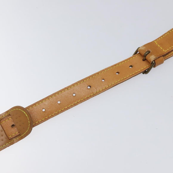 LOUIS VUITTON Adjustable Shoulder Strap Leather 32.3""-39.8"" Beige Auth IN067