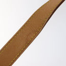 LOUIS VUITTON Adjustable Shoulder Strap Leather 32.3""-39.8"" Beige Auth IN067-11