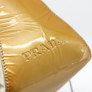 PRADA Hand Bag Nylon 2way Beige Silver Auth INZ003-9