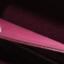 CARTIER Trunk Case Must Line Leather Bordeaux Gold Auth INZ006-21