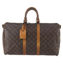 LOUIS VUITTON Monogram Keepall Bandouliere 45 Boston Bag M41418 LV Auth INZ007-13