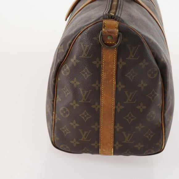 LOUIS VUITTON Monogram Keepall Bandouliere 45 Boston Bag M41418 LV Auth INZ007