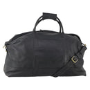 Coach Boston Bag Leather 2way Black Gold Auth INZ009A-1