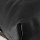 Coach Boston Bag Leather 2way Black Gold Auth INZ009A-17