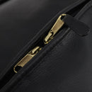 Coach Boston Bag Leather 2way Black Gold Auth INZ009A-10