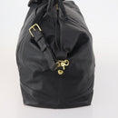Coach Boston Bag Leather 2way Black Gold Auth INZ009A-3