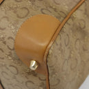 CELINE C Sulky Horse Carriage Hand Bag PVC Beige Gold Auth INZ012-14