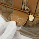 CELINE C Sulky Horse Carriage Hand Bag PVC Beige Gold Auth INZ012-10