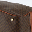 CELINE Macadam Canvas Shoulder Bag PVC Leather Brown Gold Auth INZ013-16