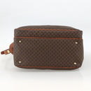 CELINE Macadam Canvas Shoulder Bag PVC Leather Brown Gold Auth INZ013-5