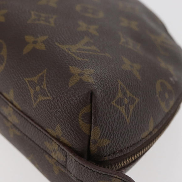LOUIS VUITTON Monogram Trousse Demi Ronde Cosmetic Pouch M47520 LV Auth INZ014