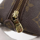 LOUIS VUITTON Monogram Trousse Demi Ronde Cosmetic Pouch M47520 LV Auth INZ014-8