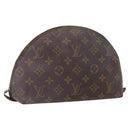 LOUIS VUITTON Monogram Trousse Demi Ronde Cosmetic Pouch M47520 LV Auth INZ014-1