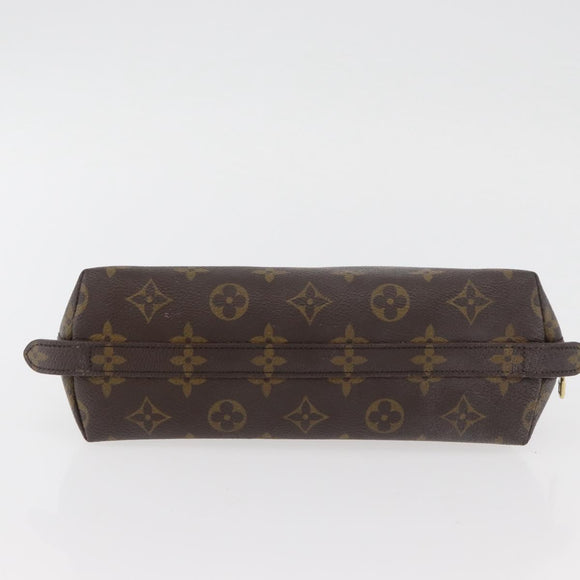LOUIS VUITTON Monogram Trousse Demi Ronde Cosmetic Pouch M47520 LV Auth INZ014
