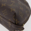 LOUIS VUITTON Monogram Trousse Demi Ronde Cosmetic Pouch M47520 LV Auth INZ014-14