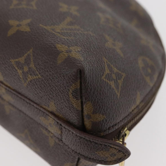 LOUIS VUITTON Monogram Trousse Demi Ronde Cosmetic Pouch M47520 LV Auth INZ014